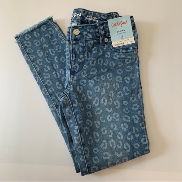Cat & Jack Bottoms Cat Jack Girl Denim Jegging Leopard Size Poshmark